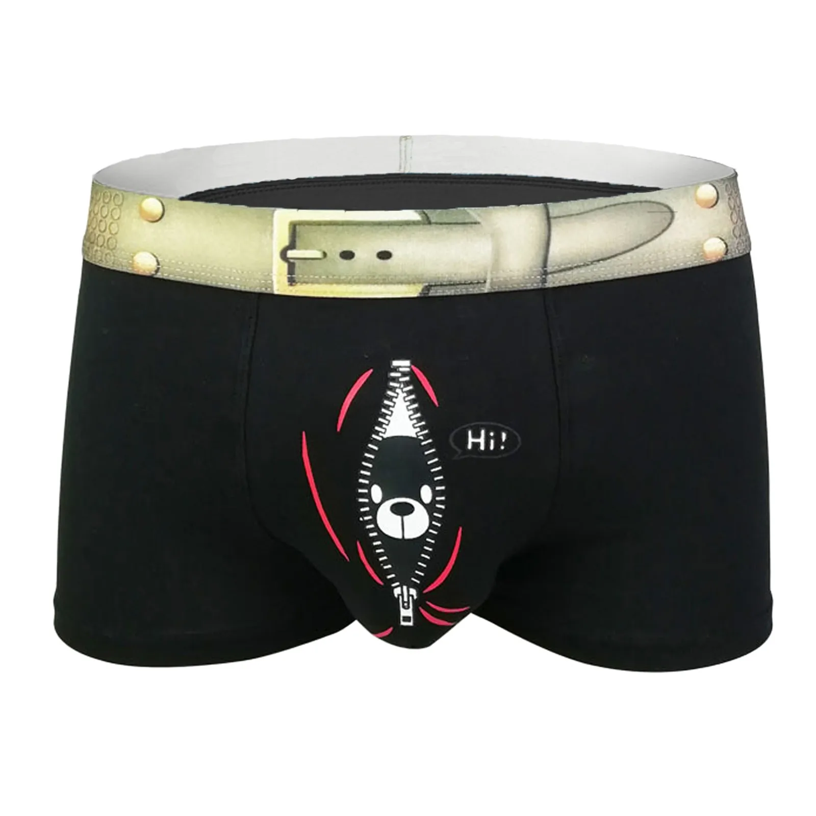 

Men Boxers Underwear Casual Low Waisted Underwear Printed Boxer Briefs Male Sexy Breathable Panties Boxershort Underpants