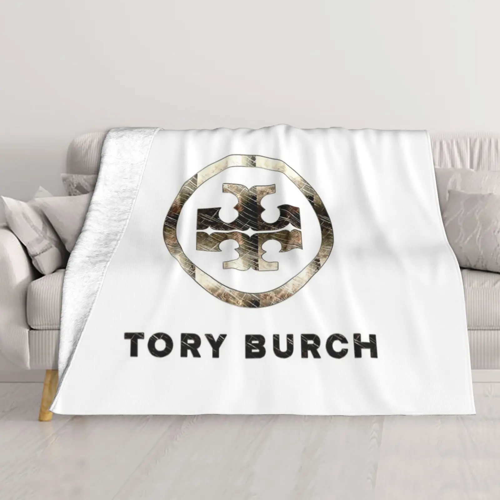 

Tory-Burch Blanket Soft Fleece Spring Flannel Throw Blankets for Sofa Outdoor Bed Quilt Autumn Warm