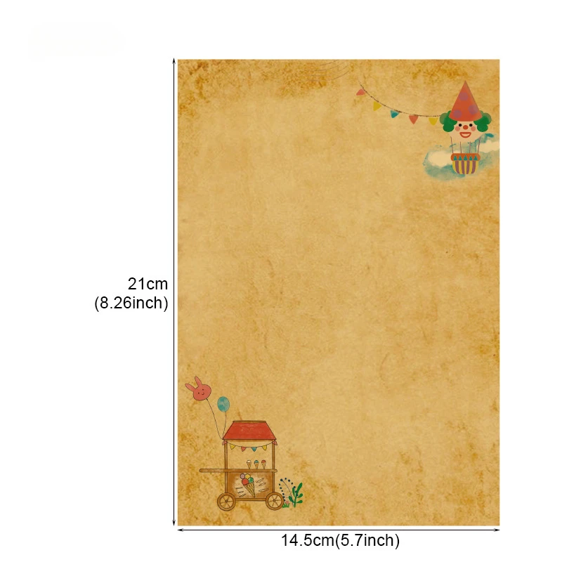 

Набор из 8 листов крафтовой бумаги Pelsone А5