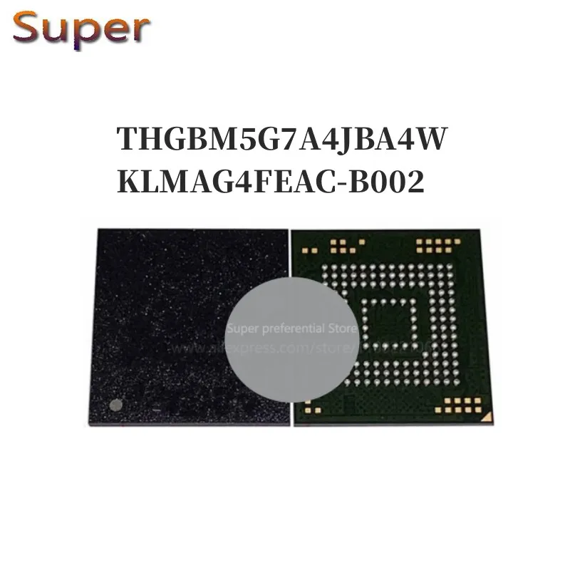 

5 шт. THGBM5G7A4JBA4W BGA153 EMMC 4,5 16 Гб
