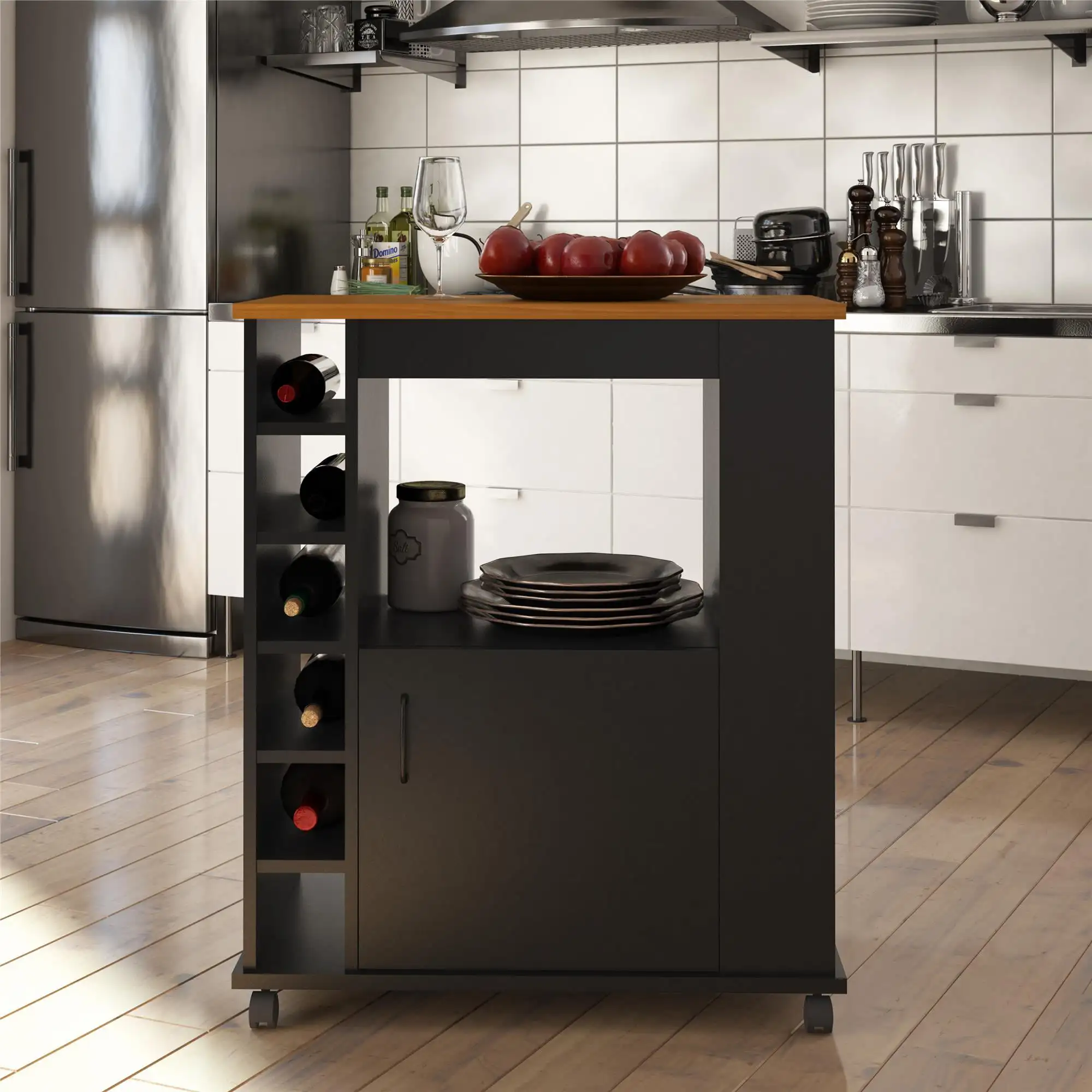 

Williams Kitchen Cart, Black