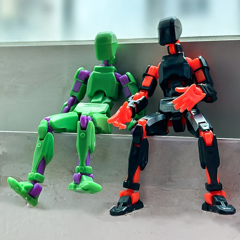 3D Печатная Фигурка Робота Многошарнирный Мобильный Манекен С Оружием Настольные