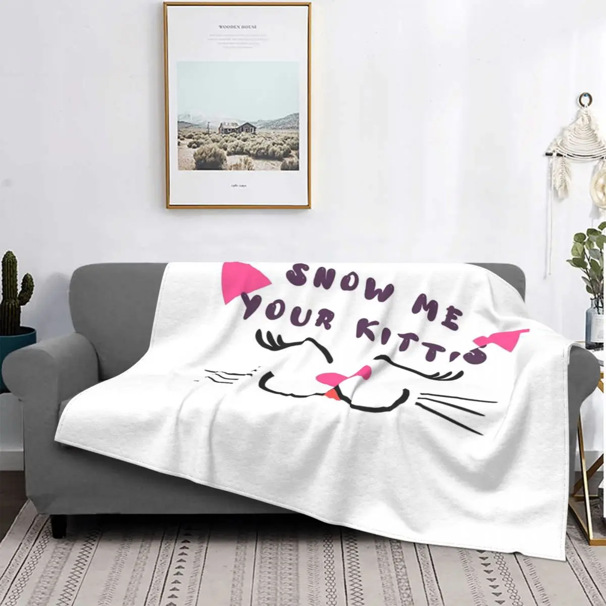 

Snow Me-Manta con capucha para cama, a cuadros y cama para sofá colcha, 1 unidad