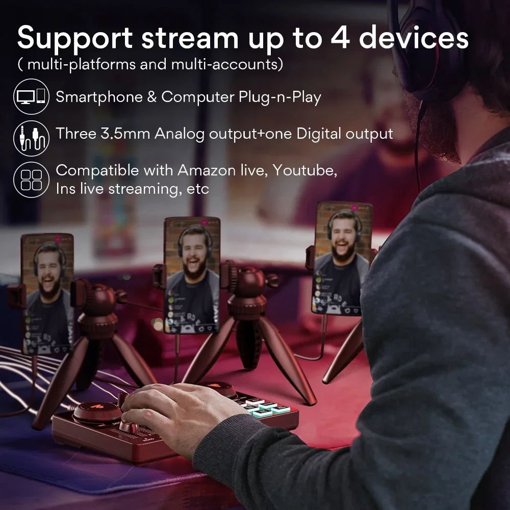 MAONOCASTER профессиональный конденсаторный студийный микрофон для записи с аудио