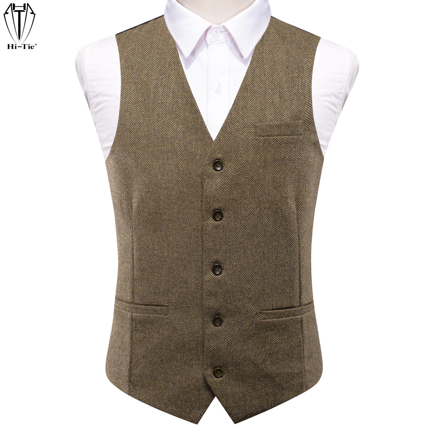 

Hi-Tie Viscose Mens Vest Jacquard Waistcoat Sleeveless Jacket Necktie Bowtie Hankerchief Cufflinks Wedding Business S to XXXL