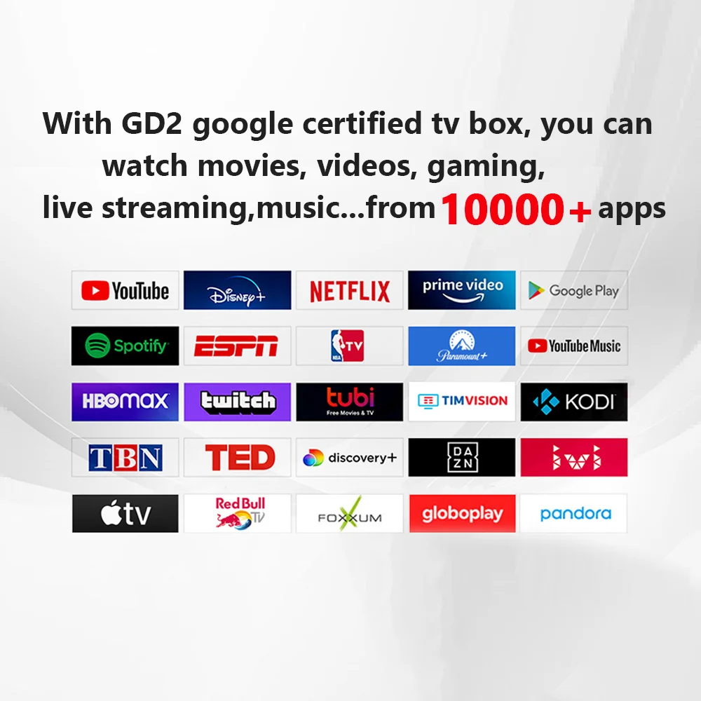 Сертифицированная Google GTV TV Box 4K Bluetooth Remote S905Y4 AV1 2 ГБ + 32 Smart Android 12