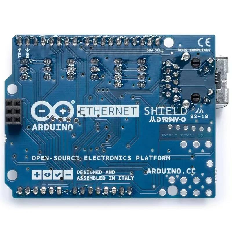Arduino Ethernet Shield 2А 000024 Wiznet W5500 Макетная плата Итальянская новая оригинальная