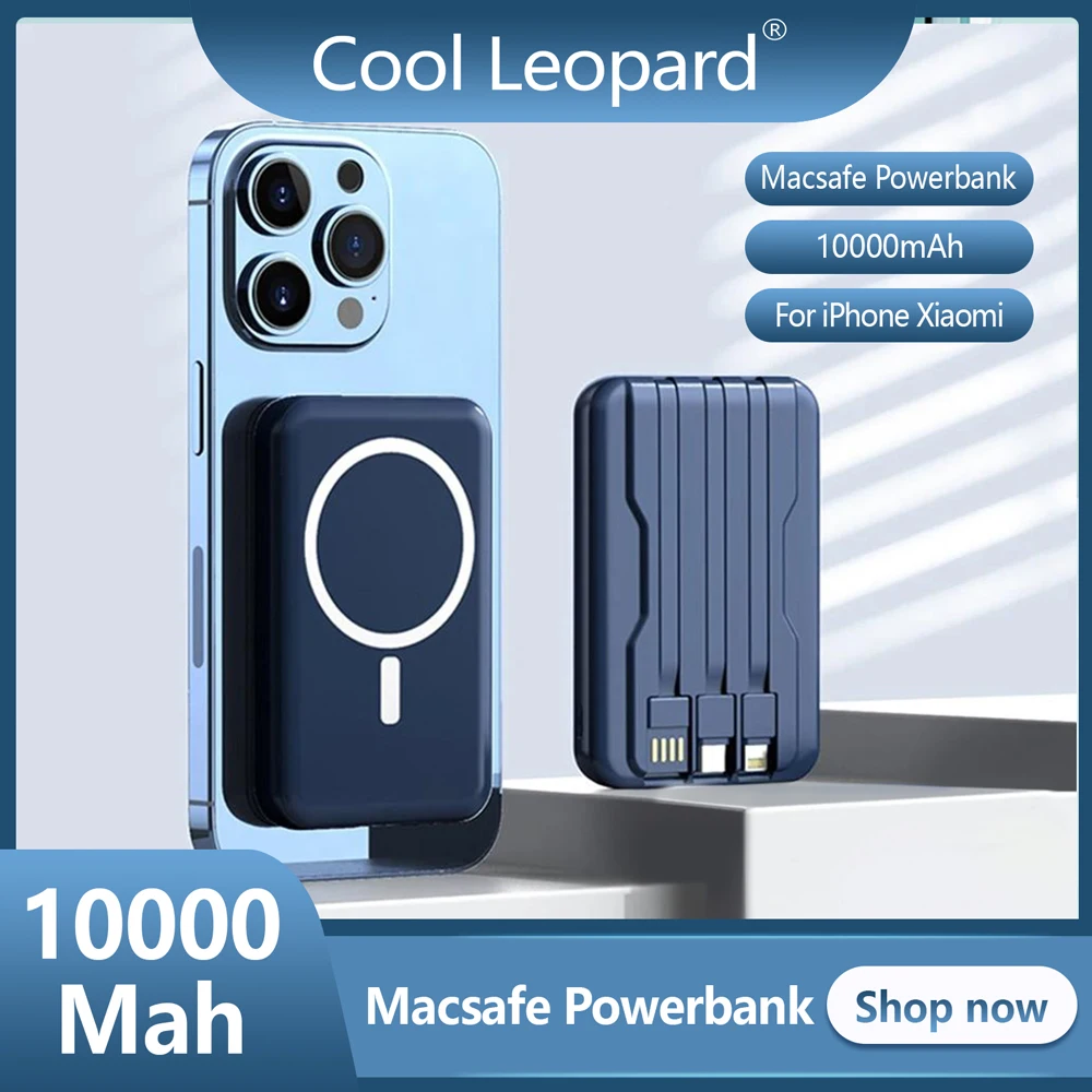 

Macsafe Powerbank 30000mAh Magnetic Wireless Power Bank Type C Fast Charger For iPhone Xiaomi External Auxiliary Battery 보조배터리