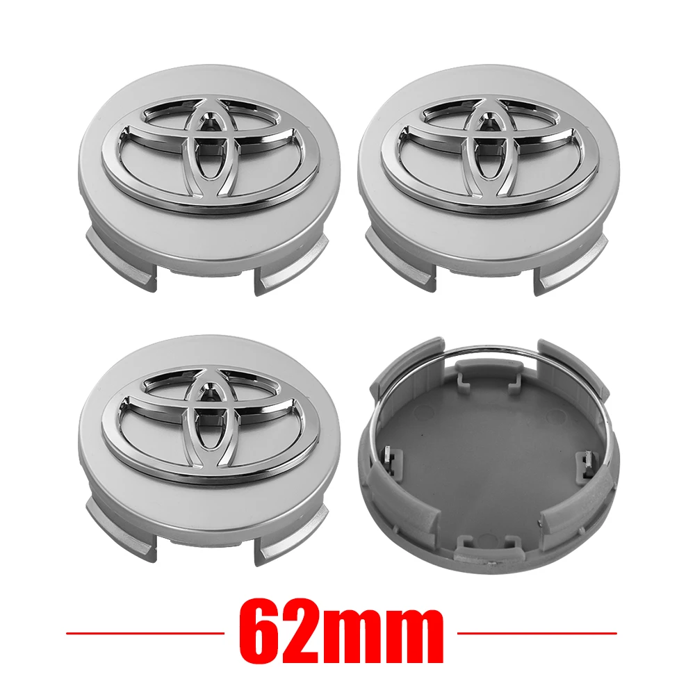 

56/62 мм автомобильное колесо, центральная крышка, декоративный значок, колпаки для авто ступиц для Toyota C-hr Rav4 Yaris Hilux Avensis Prius Auris Corolla Cross