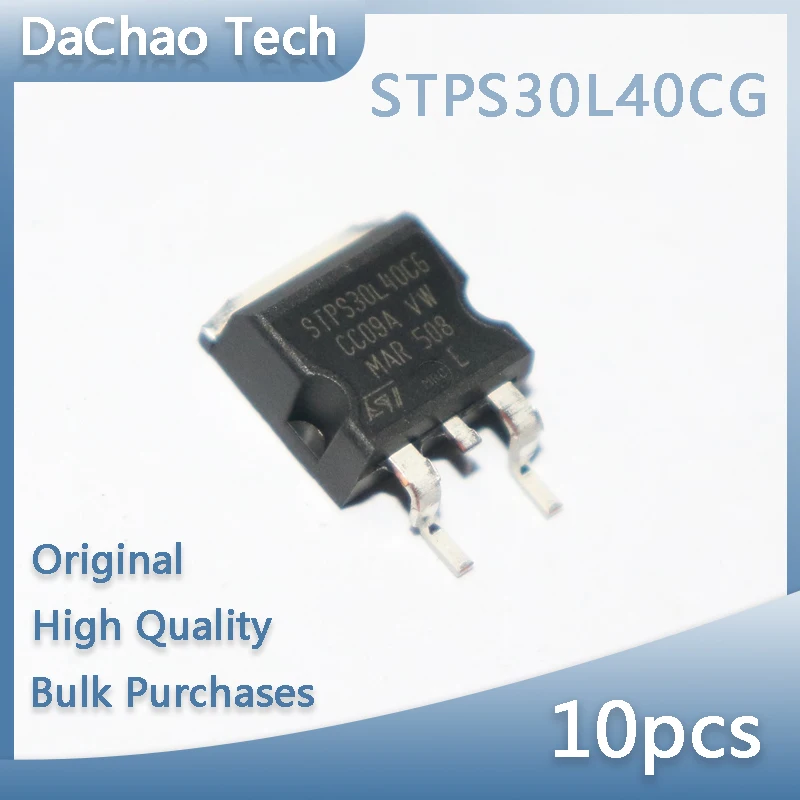 

10pcs STPS30L40CG 30A 40V ST Schottky Diodes TO-263 Original New