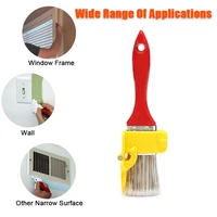 1set rofesional edger %e2%80%8bpaint brush clean cut painting brush with wood handle diy tool for frame wall ceiling edges trim