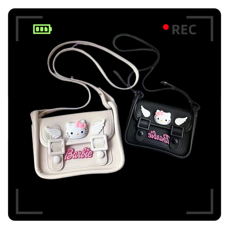 

Новая сумка Sanrio с надписью, милая мультяшная сумка через плечо, сумка-мессенджер для подмышек