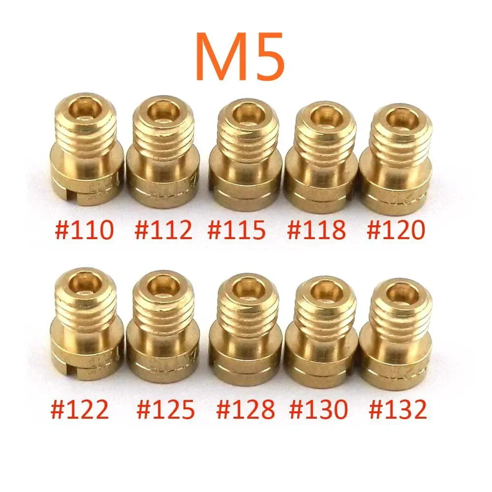 

Упаковка из 10 шт. основной жиклера M4 M5 4 мм 5 мм для карбюратора GY6 50cc 139QMB PZ19 Keihin OKO KOSO PWK Mikuni Keihin