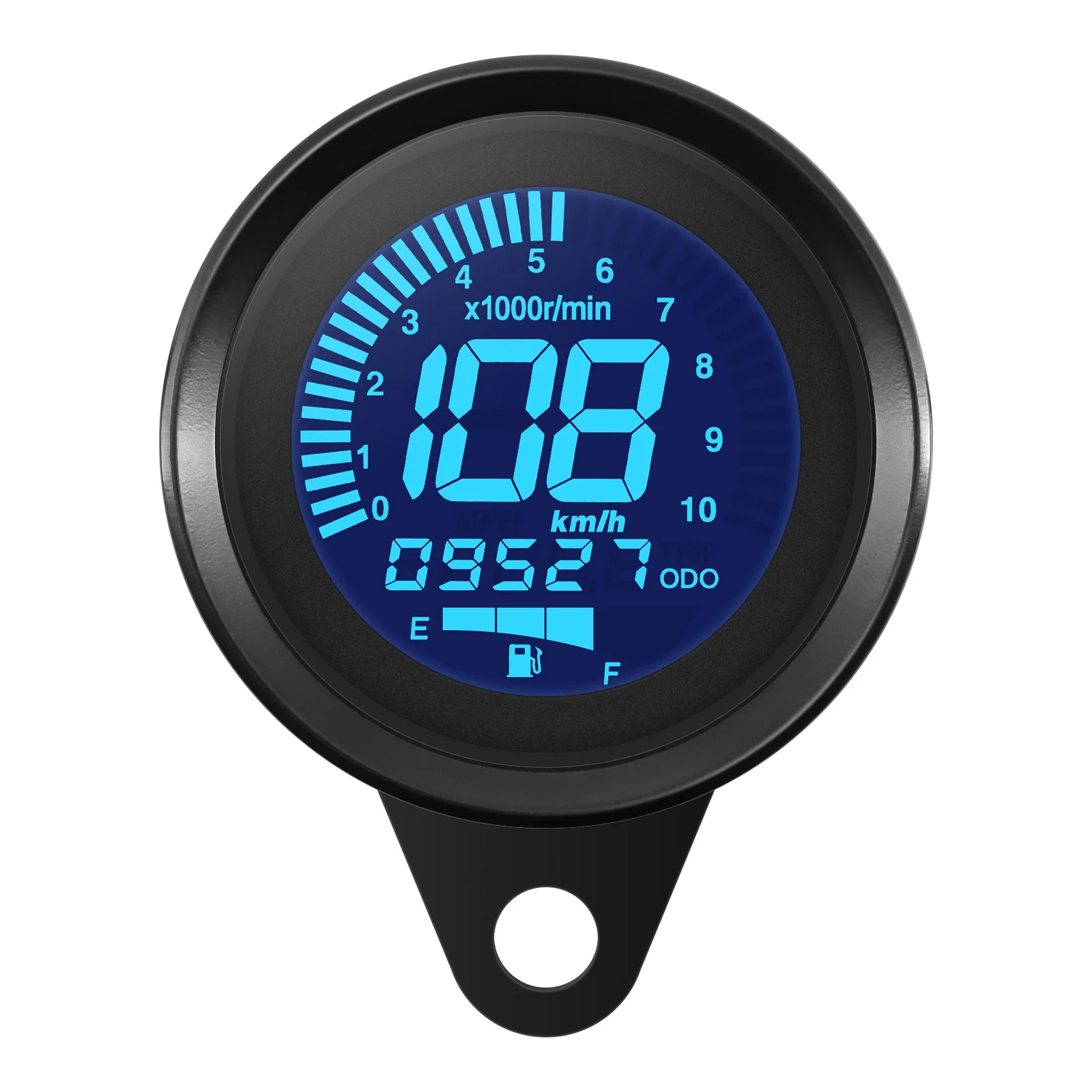 

Универсальный 7-цветный Цифровой Спидометр-тахометр-одометр Для Мотоцикла 12В С Датчиком Уровня Масла И Дисплеем Оборотов