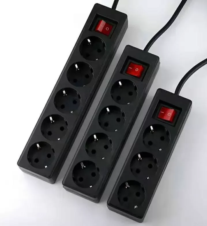 

5M/3M European Standard prise de courant 4 trous prise norme européenne four prises prise On Off mur adaptateur d'alimenta