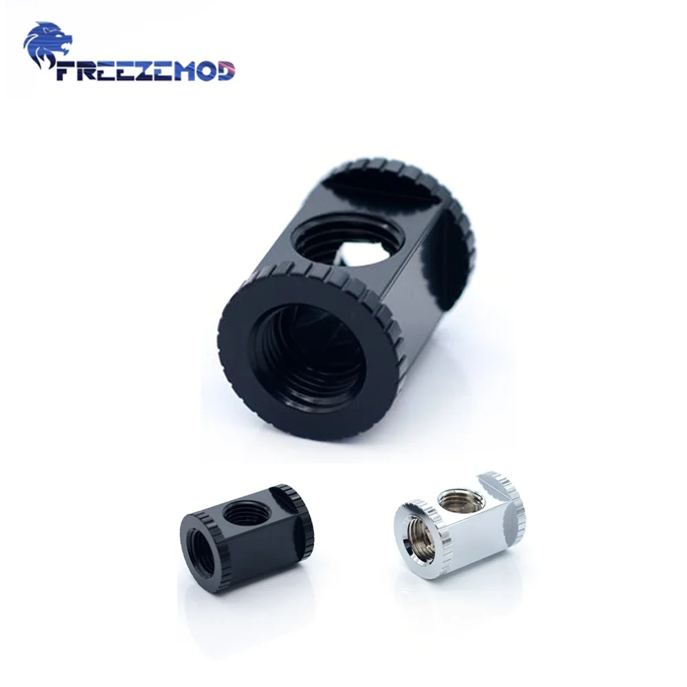 

FREEZEMOD 3 Ways Fitting Multi-channel Torque 3-way Adapter Rectangular Internal G1/4 3WAY MOD PC Water Coolling Fittings Brass