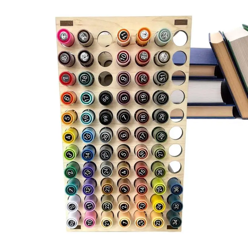 

Brush Holder Painting Wooden Pencil Holder Stand Detachable Desk Organizer Holding Rack For Pens Paint Brushes Colored Pencils
