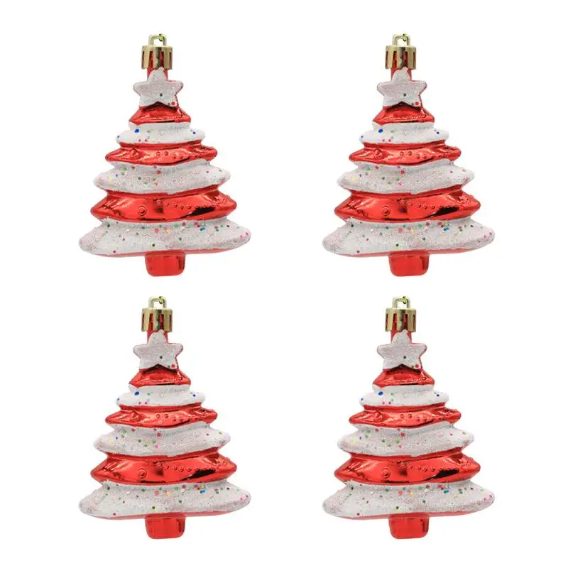 

Christmas Tree Decorations 4PCS Assorted Christmas Jewelry For Christmas Tree Christmas Tree Hanging Ornaments For Wall