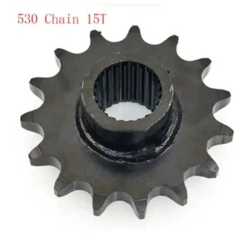 

530-15T 530 24-зубчатая передняя звездочка привода 14/15/16T для Gy6 125cc 150cc Quad Dirt Pit Bike ATV Багги Мотоцикл