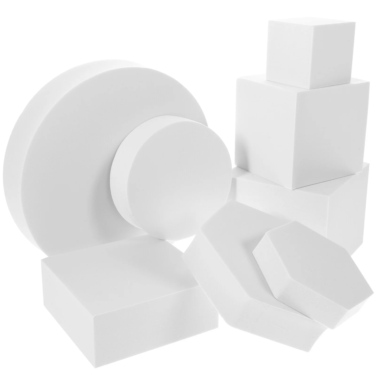 

8 шт. геометрические трехмерные украшения геометрический куб реквизит для фотосъемки Косметика Белый декор ювелирные изделия