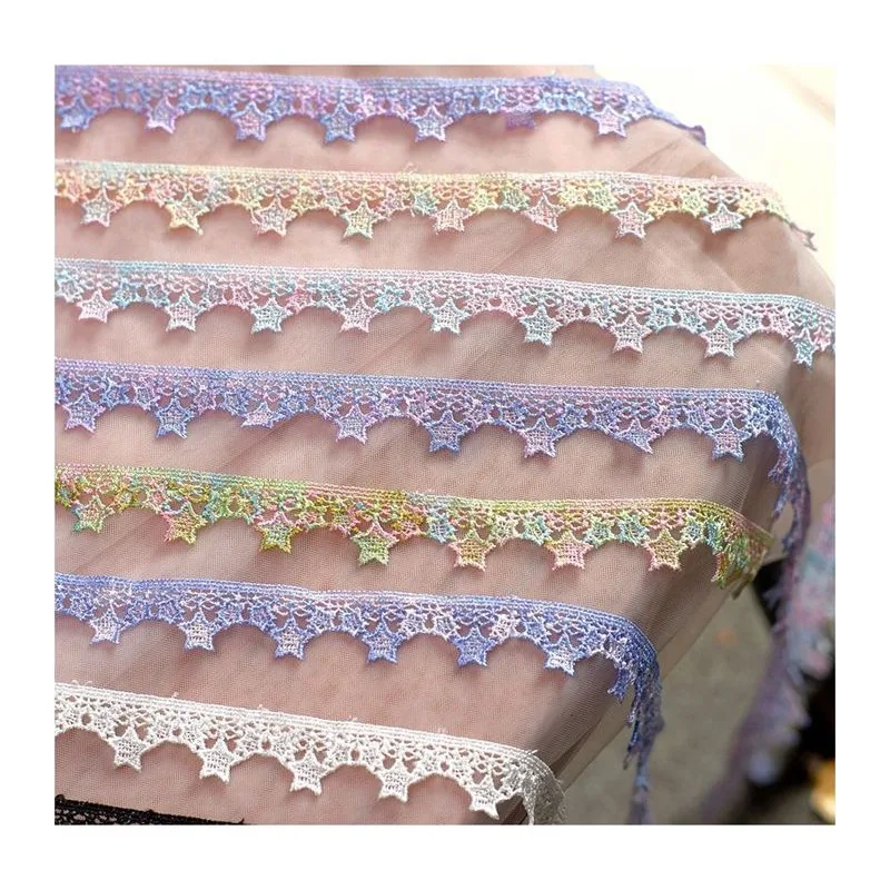 Водорастворимая вышитая лента отделка кружевным воротником шторы для одежды