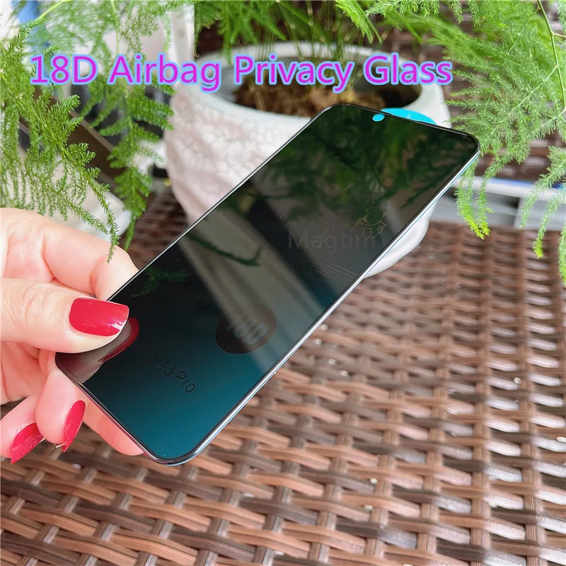 

Airbag Privacy Screen Protectot For iPhone 13 12 11 Pro MAX Shockproof Tempered Glass For iPhone XS MAX XR 7 8 plus Protector