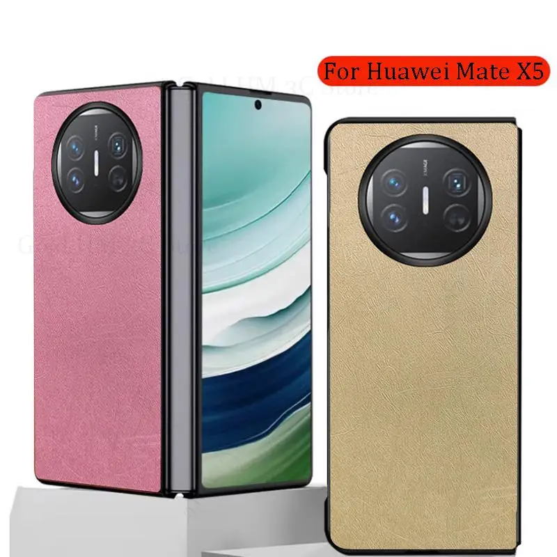 

Чехол для Huawei Mate X5, противоударный кожаный чехол для телефона, чехол для HUAWEI Mate X5, жесткий поликарбонатный чехол с полной защитой для Mate X3 X5