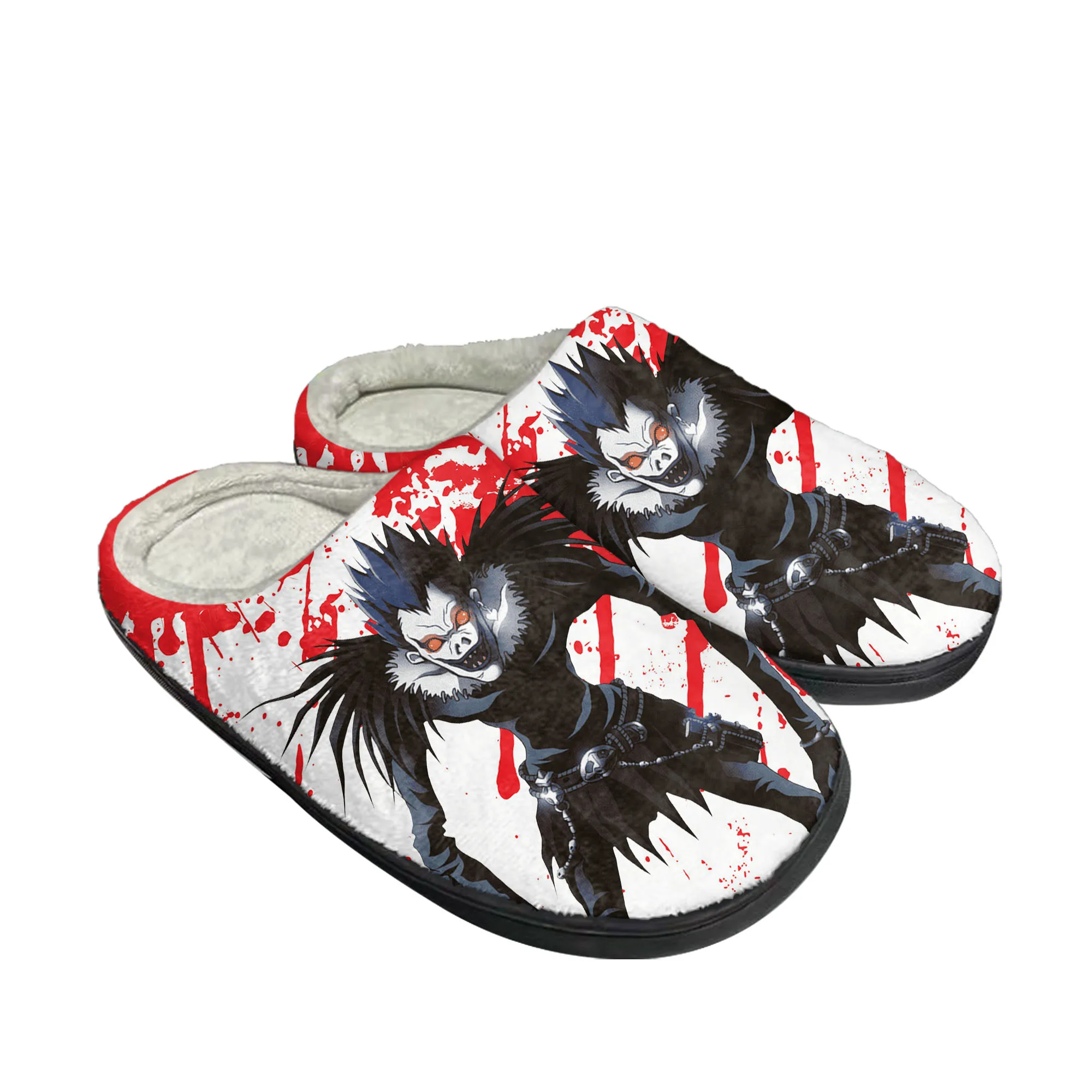 

Ryuk Horror Halloween Death Note Home Cotton Custom Slippers Mens Womens Sandals Plush Casual Keep Warm Shoes Thermal Slipper