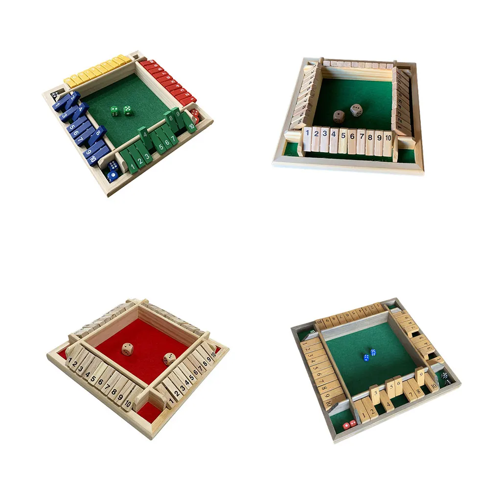 

Traditional Drinking Table Game Adults Party Portable 4-player Wood Board Games Picnicking Camping 1-10 Numbers Toy