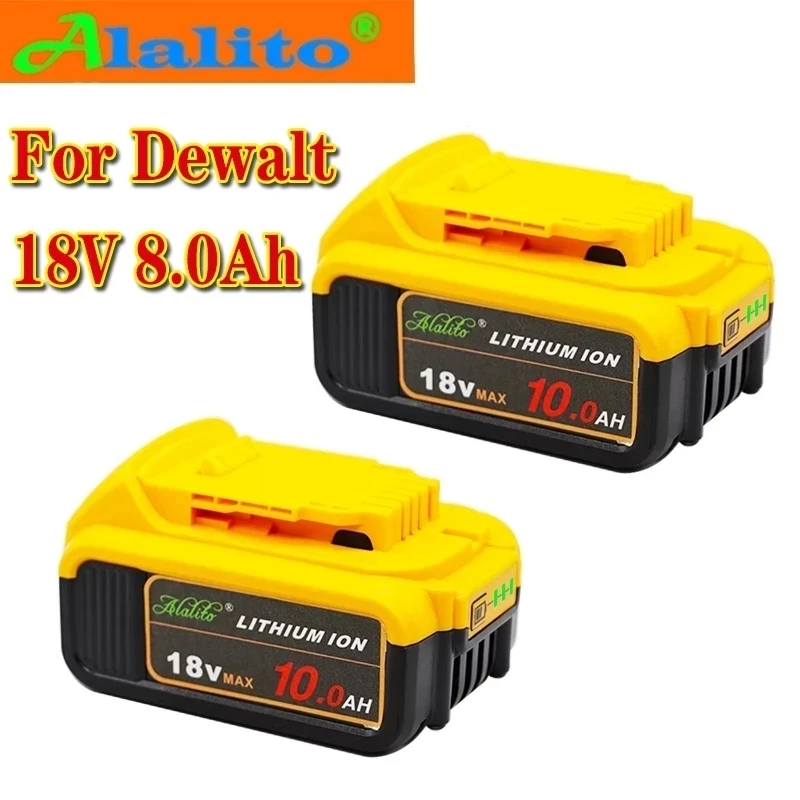 

18 в 10 Ач для Dewalt, аккумулятор для электроинструмента для Dewalt DCB180 DCB181 DCB182 DCB201 DCB201-2 DCB200 DCB200-2