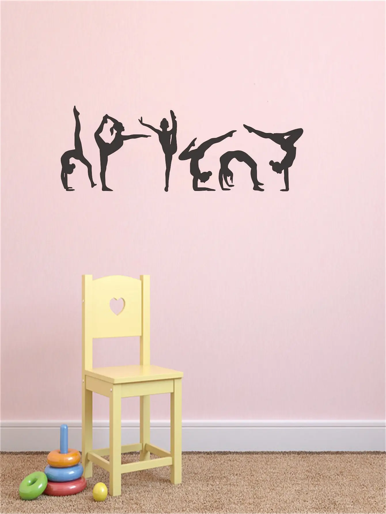 Виниловая наклейка на стену в современном стиле с шестью танго танцующими