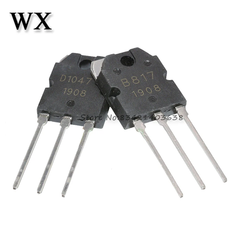 

Усилитель звука 2SD1047 D1047 2SB817 B817 TO-247, трубка Подлинная, 3 пары (3 шт. 2SD1047 + 3 шт. 2SB817), 3 шт. Новые