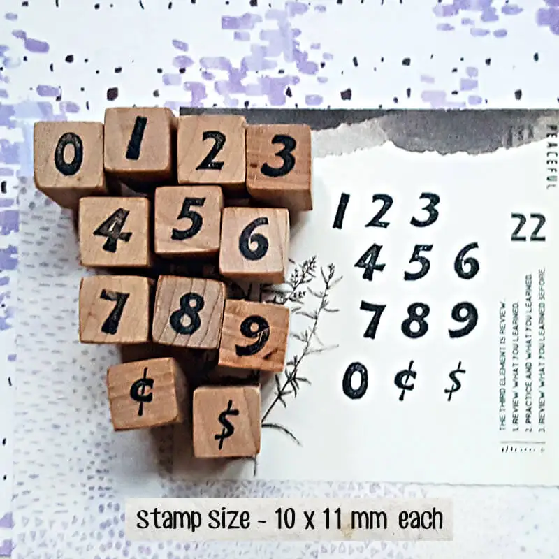 

Деревянные штампы с цифрами