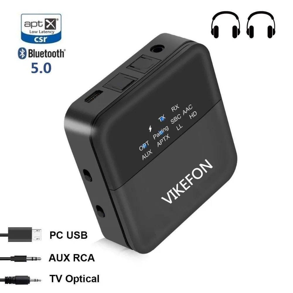 

Bluetooth 5,0 аудио передатчик приемник Музыка CSR8675 AptX HD LL низкая задержка ТВ ПК Bt беспроводной адаптер RCA/SPDIF/3,5 мм разъем Aux