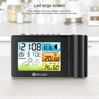 digoo 86136b indoor outdoor wireless weather station forecast sensor thermometer hygrometer meter calendar backlight