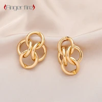 creative fashion chain ring earrings metal personality exquisite jewelry