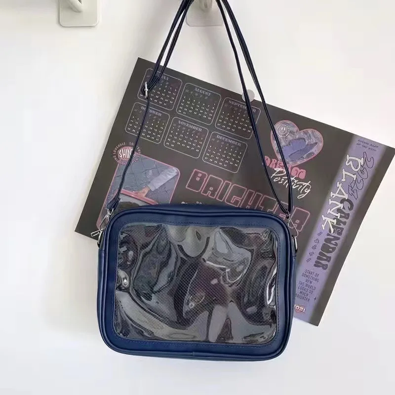 Женская прозрачная сумка через плечо Y2K