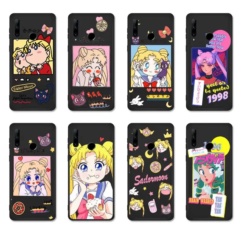 Sailor Moon Phone Case For Honor 8A 8X 8S 7A 7C 9X 9 10 20 Lite 8 20s Funda Silicone Cover | Mobile Cases &amp Covers
