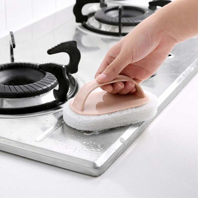 

kitchen decontamination brush pot washing sponge bathtub brush Accessories Cleaning brush with handle bathroom tile brush