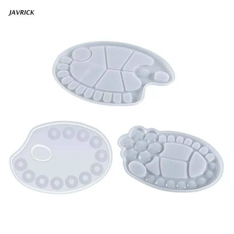 

Artist Paint Palette Resin Mold Tray Silicone Mold Palette Handmade Epoxy Mold