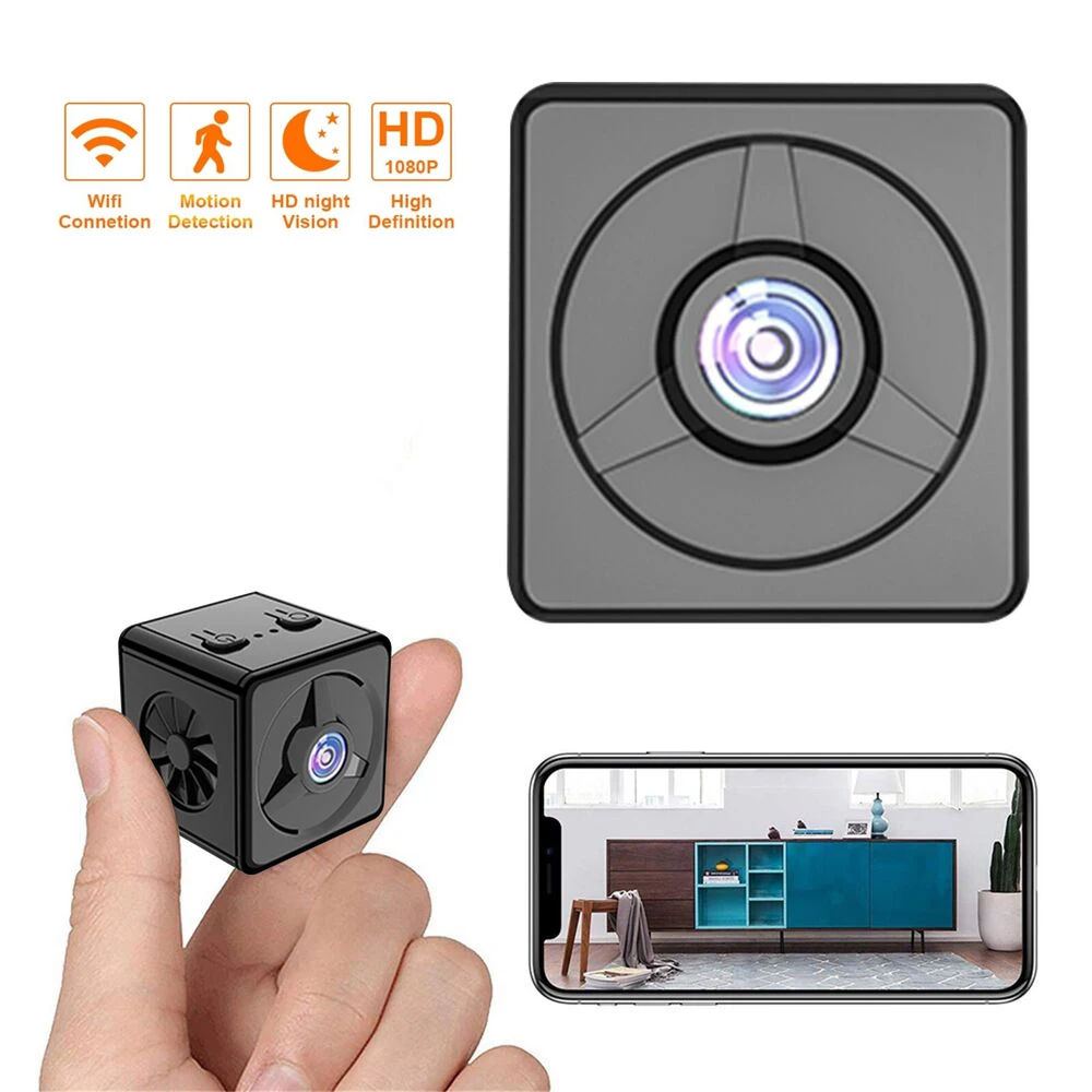

1080P HD Wireless WiFi Camera Home Security Night Vision Motion Detection Surveillance Mini Camcorders Video Recorder Nanny Cam