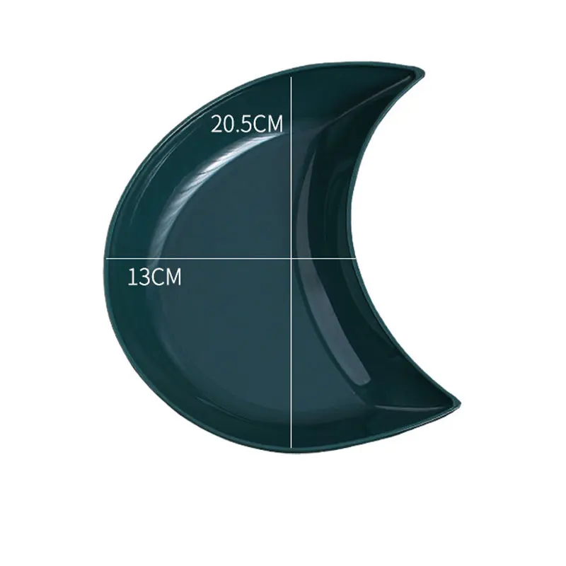 Столовая посуда набор тарелок из пищевого полипропилена в форме Луны столовые