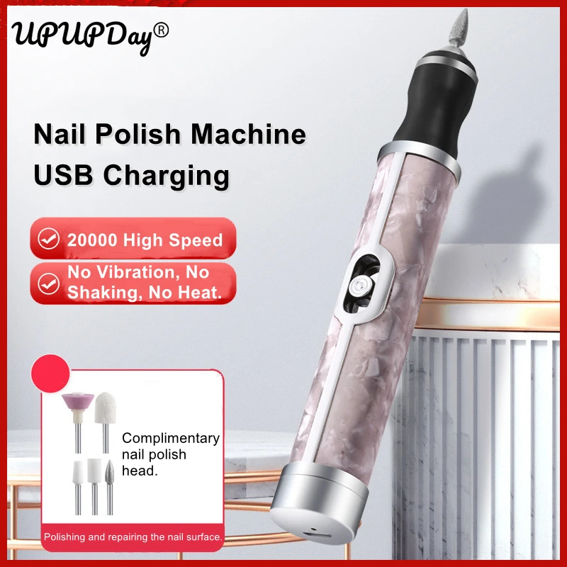 Профессиональный Электрический маникюрный набор, машинка, дрель для ногтей, ручка для полировки, педикюра, шлифовальные инструменты для ногтей, шлифовальная мини-фреза для удаления