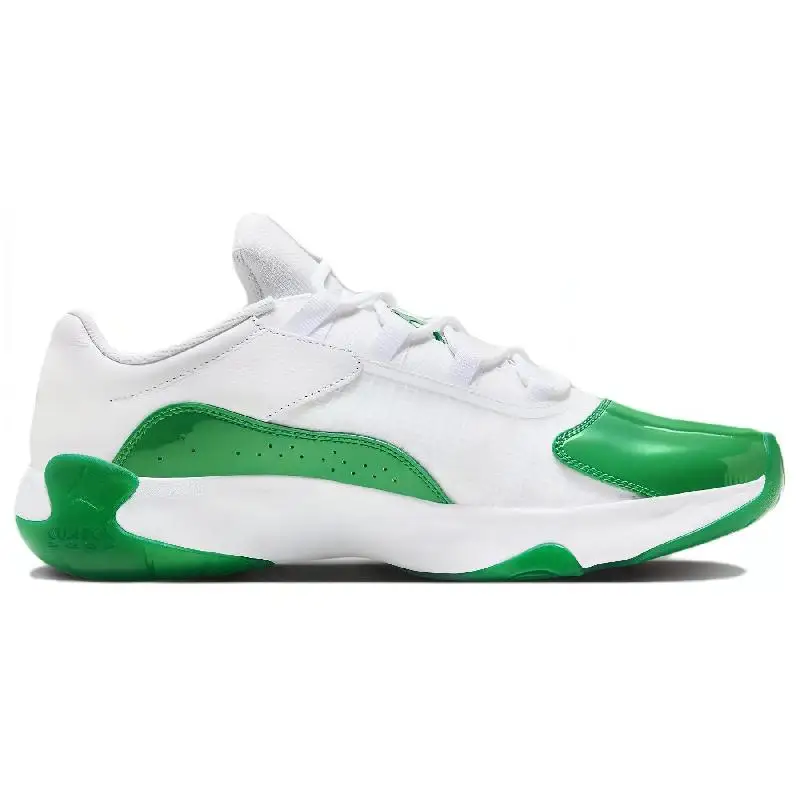 Женские кроссовки Nike Jordan 11 низкие белые Lucky Green DV2629-131