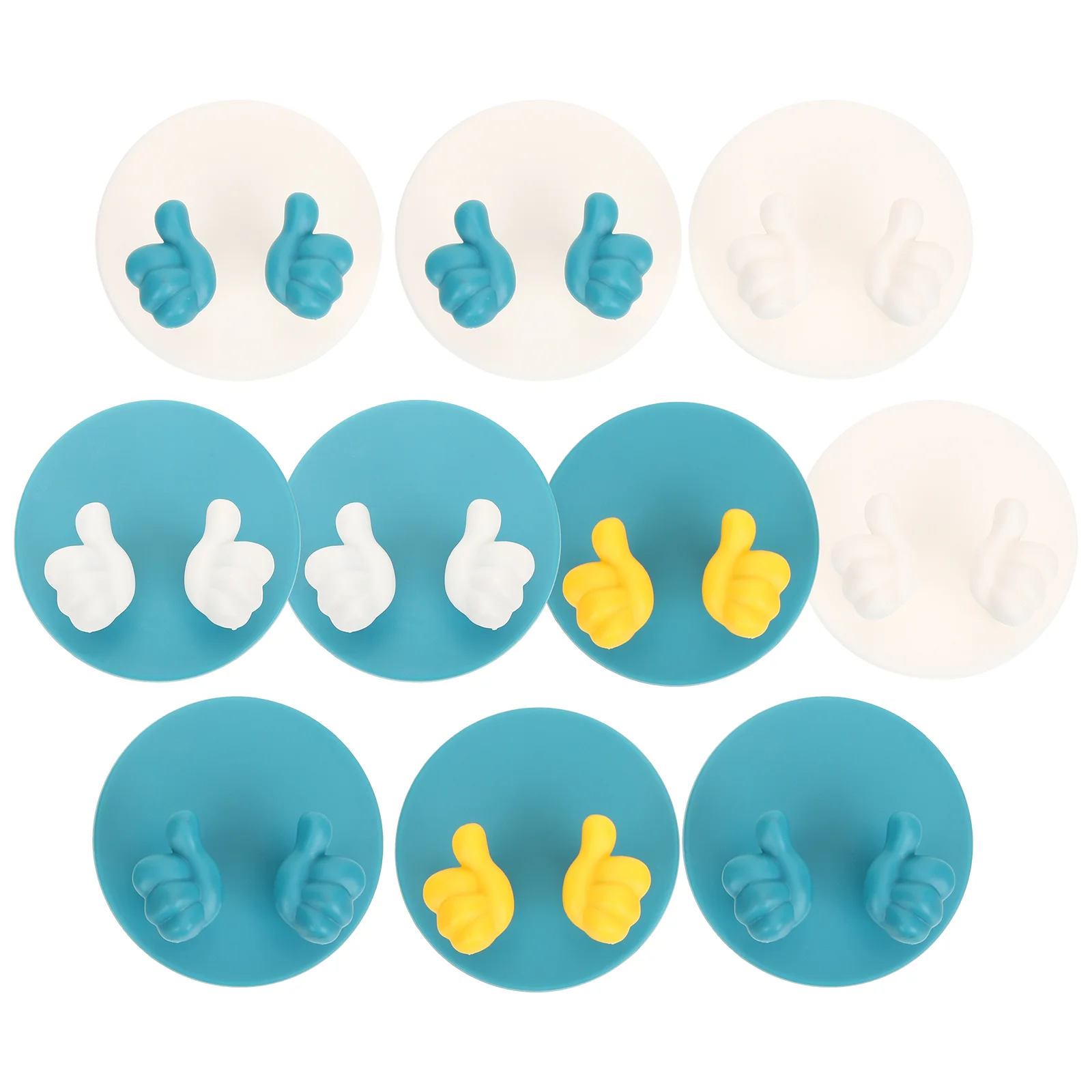 

10pcs Punch Free Replacement Practical Plug Holder Adhesive Wall Hooks Plug Holder For The Wall Bathroom Hooks Power Plug Hooks