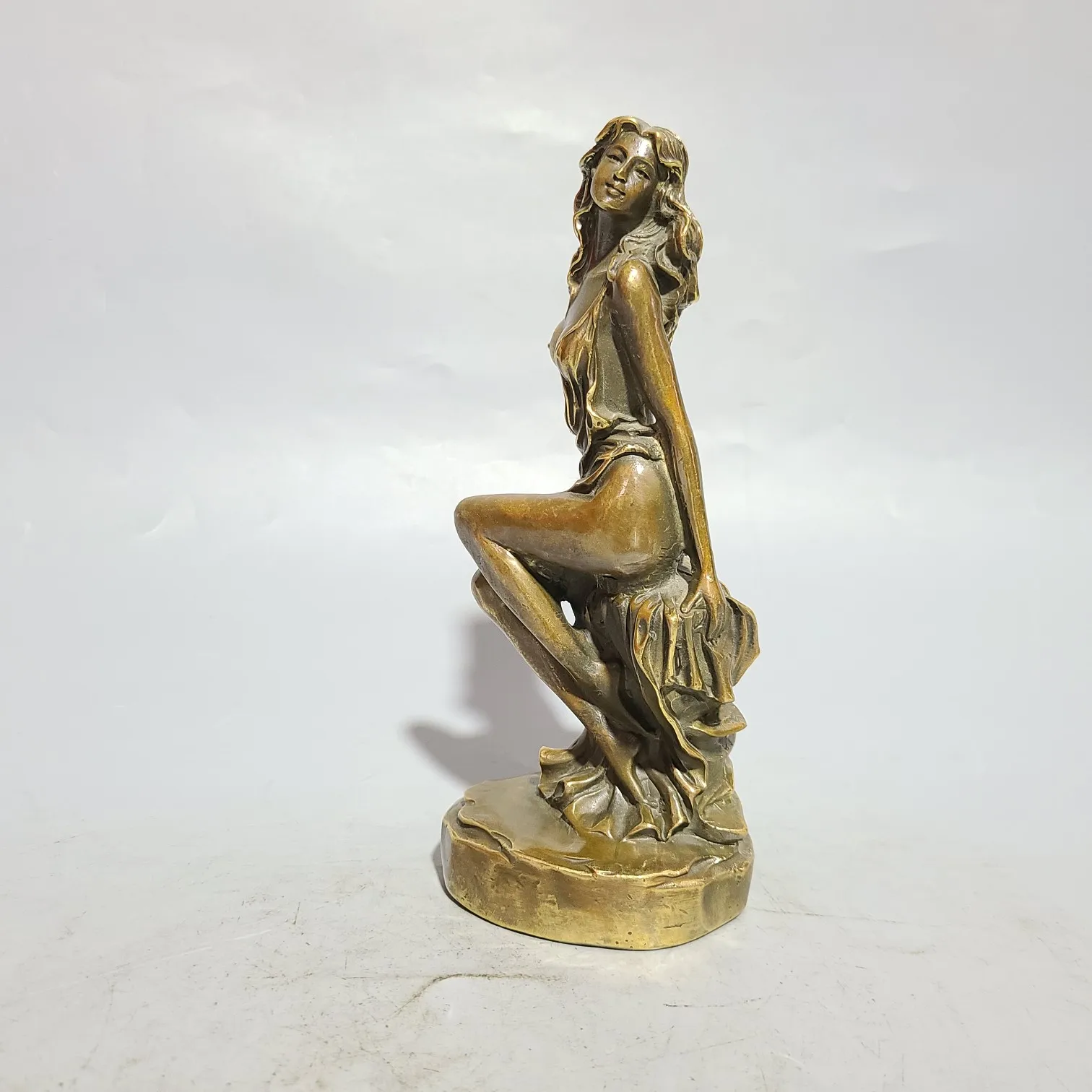 

Chinese Collect Brass Beautiful Woman Crafts Statue