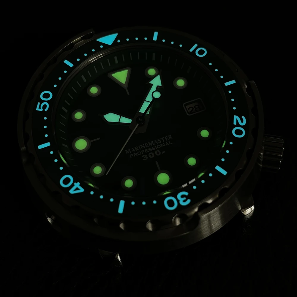 Pаспродажа Водонепроницаемые часы STEELDIVE Tuna серии Can SD1975, 300 м, сапфировые кристаллы, швейцарские супер яркие светящиеся личные часы для дайвинга на зака...