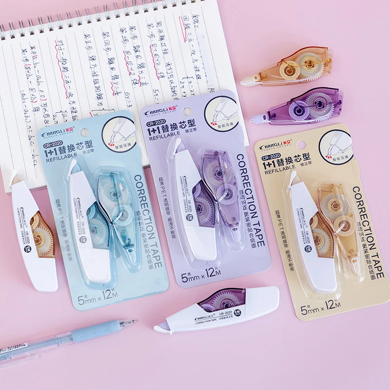 

Morandi Correction Tape Creative Portable Kawaii White Out Corrector School Supplies for Student