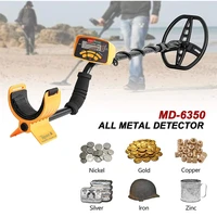 professional underground metal detector md 6450 with backlight lcd digital display md 6350 with 11 waterproof search coil
