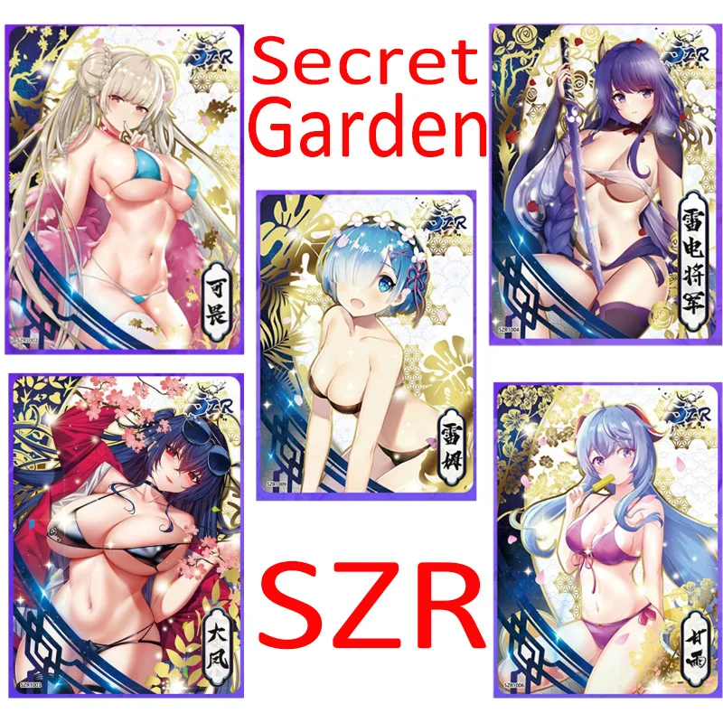 

Карточки детские, из аниме "Богиня", полный набор Szr, золотые флеш-карты, сборные